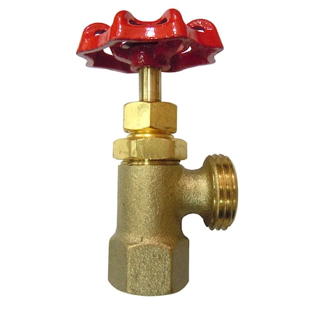 Jones Stephens 1/2in. FIP x 3/4in. MHT Brass Boiler Drain Valve B67322